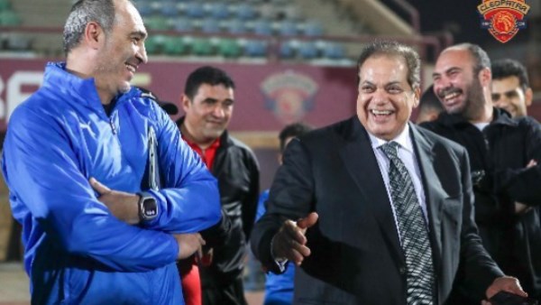 النائب محمد أبو العينين وعلي ماهر مدرب سيراميكا كيلوباترا