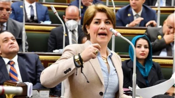  النائبة إيمان العجوز، عضو لجنة الدفاع والأمن القومي، بمجلس النواب