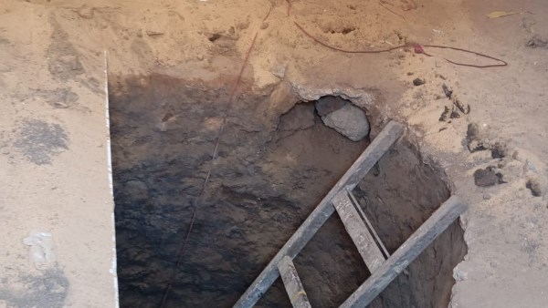 صورة للتنقيب على الآثار في بيت الثقافة