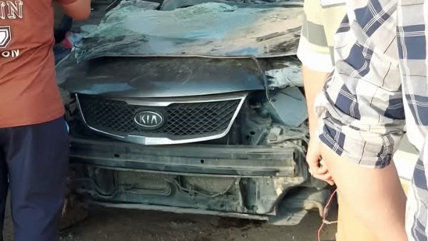 مصرع شخص وإصابة 4 آخرين في حادث تصادم بالمنوفية