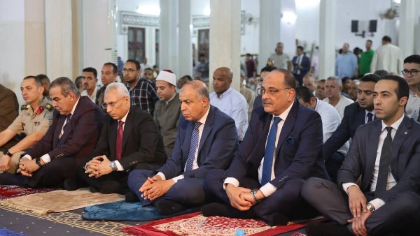 محافظ المنيا خلال الاحتفال