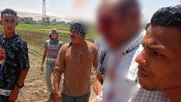جانب من الحادث بسوهاج