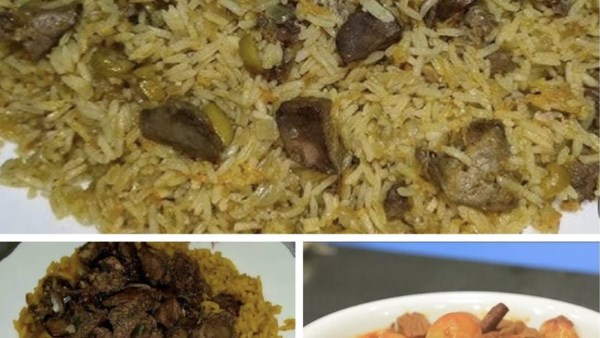 الأرز بالكبده والحلويات ارشيفيه 