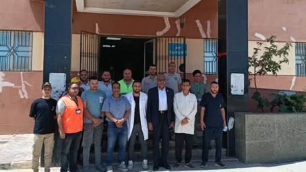 سكرتير عام مطروح خلال تفقد مستشفى النجيلة 