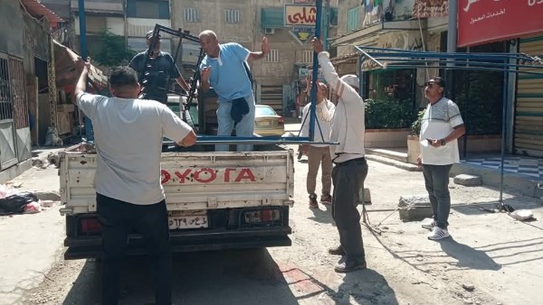 زهور بورسعيد يواصل حملات إزالة الإشغالات وفرض الانضباط 