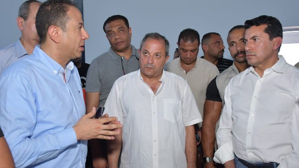 وزير الشباب والرياضة ومحافظ بورسعيد يتفقدان " نادي بورسعيد الرياضي"