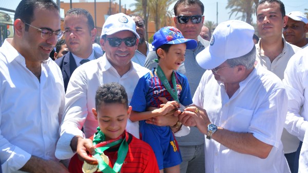 وزير الشباب ومحافظ بورسعيد يتفقدان عددا من الأنشطة الرياضية | صور