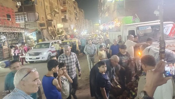 حملة موسعة لإزالة الإشغالات والتعديات في شبرا الخيمة بالقليوبية