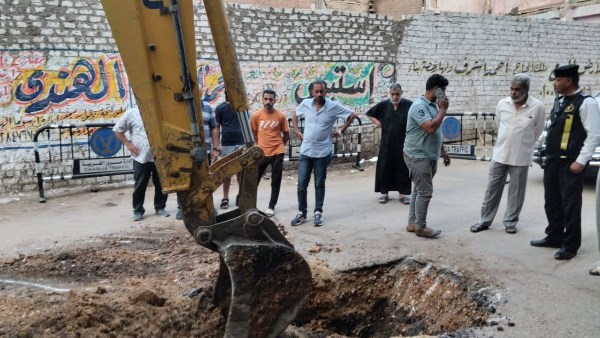انهيار ارضي مفاجيء في المحلة 
