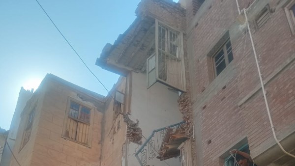 انهيار جزئي لعقار في كفر الشيخ 