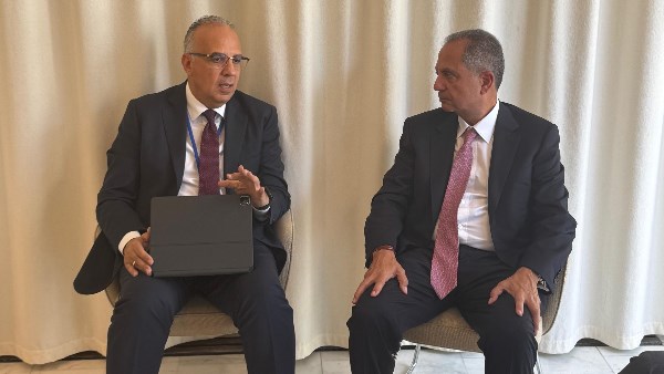 الدكتور هانى سويلم وزير الري يلتقى وزير الطاقة والمياه اللبنانى