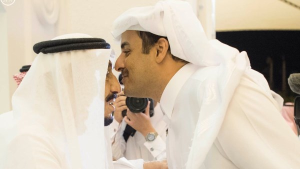 أمير قطر خادم الحرمين 