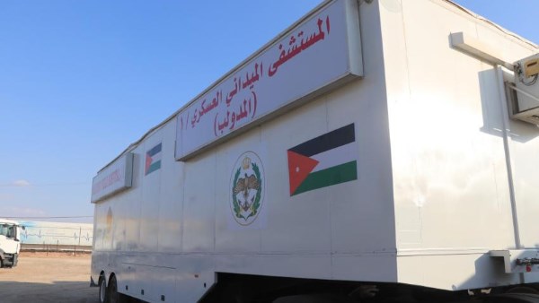 اعتداء عسكري علي مستشفي ميداني أردني جنوب قطاع غزة