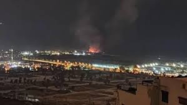  اندلاع حريق بمنشأة إستراتيجية قرب ميناء حيفا 