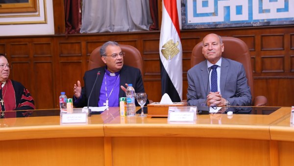 محافظ القاهرة ورئيس الطائفة الإنجيلية 