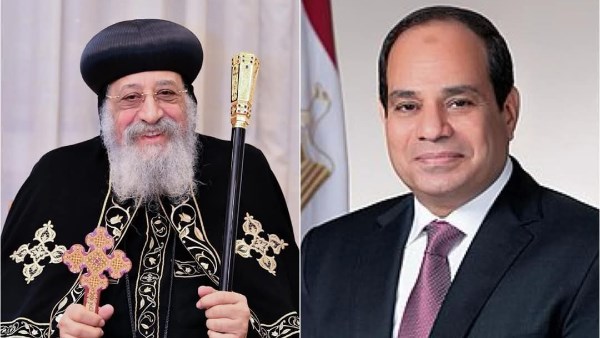البابا تواضروس يهنئ الرئيس السيسي بعيد الأضحى.. ويؤكد أماني الخير لمصر
