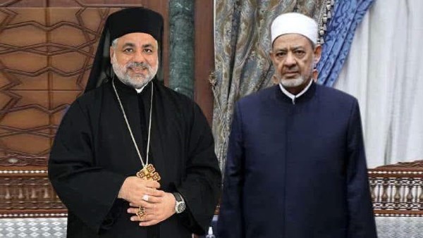 شيخ الأزهر الشريف والانبا عمانوئيل 