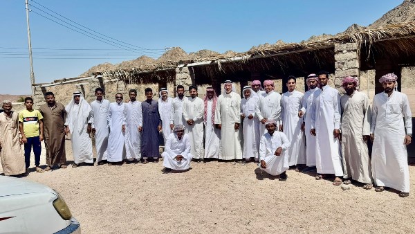 زيارة أعضاء حزب الجبهة الوطنية لوادي الخريزة بشرم الشيخ 