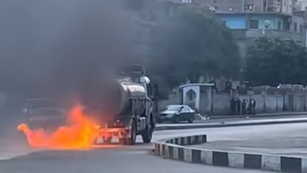 حريق سيارة جاز 