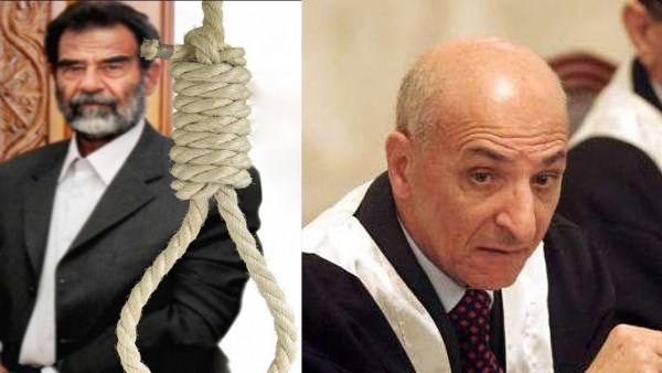 صدام حسين والقاضى رؤوف رشيد
