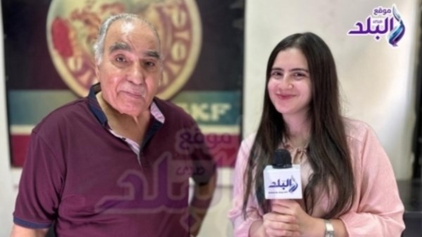 الفنان سيد صادق مع الإعلامية أوركيد سامي 