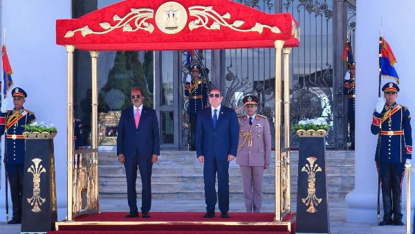 الرئيس السيسي ونظيره الصومالي 