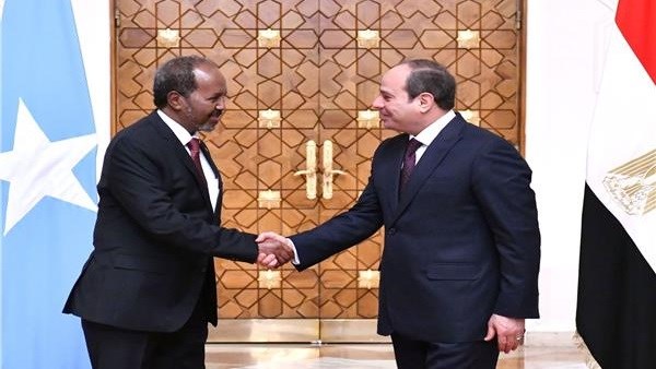 الرئيس السيسي ونظيره الصومالي