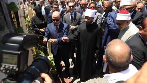 قيادات المؤسسات الدينية يفتتحون المرحلة الأولى من تطوير المسجد الإبراهيمي