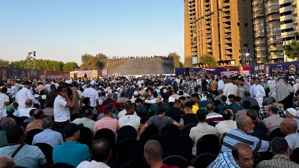 بحضور أبو العينين .. حشود جماهيرية ضخمة بمؤتمر الجبهة الوطنية في الجيزة دعماً لمرشحي الحزب