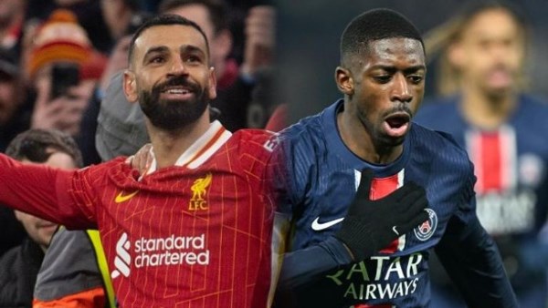 عثمان ديمبلي ومحمد صلاح 