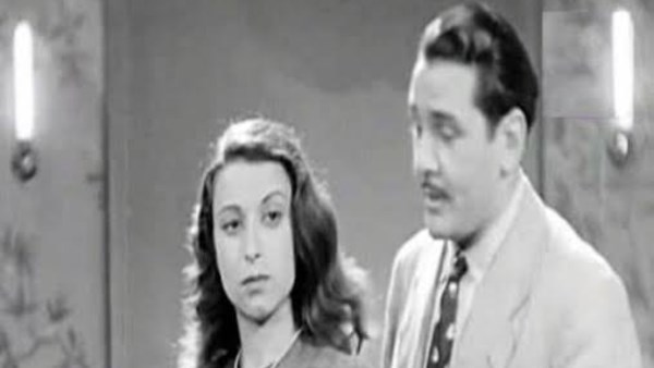 سميرة خلوصي مع حسين صدقي فى أحد أفلامهما 