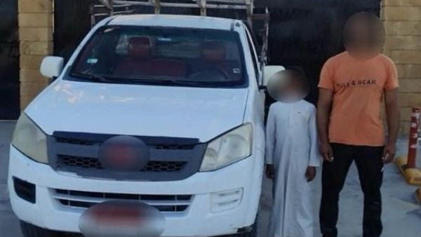 واقعة قيادة طفل سيارة نقل بالبحيرة