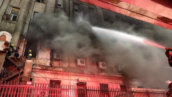 حريق سنترال رمسيس 