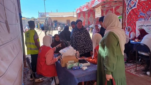 قافلة طبية استثنائية لأهالي قرية فتيات حادث الطريق الإقليمي في المنوفية
