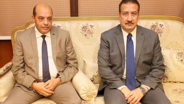 محافظ المنوفية مع مدير الأمن الجديد 