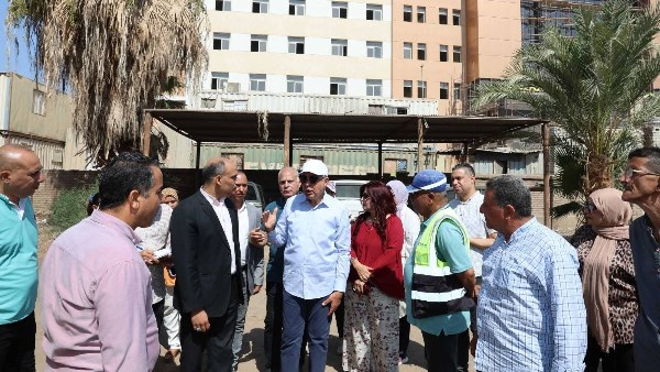محافظ المنيا يتفقد توسعة مستشفى أبوقرقاص الجديد