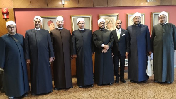 ممثلي الأزهر الشريف في افتتاح المعرض