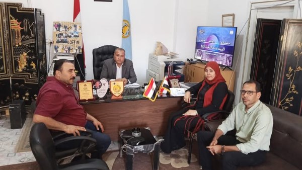 دير  الشباب والرياضة  خلال التنسيق لاقامة بطولة الكونغ فو 