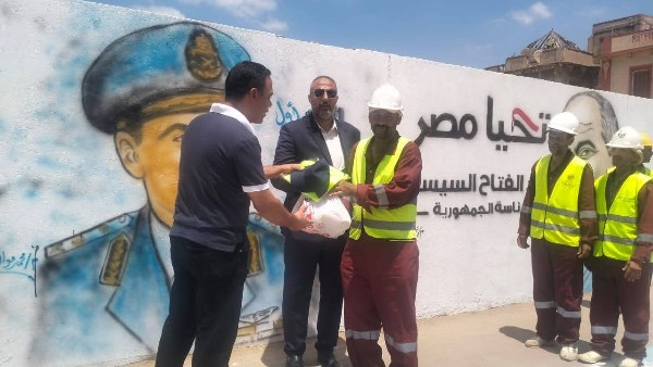 حملة لشكر عمال النظافه