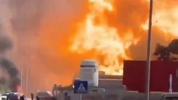 انفجار في محطة بنزين في روما
