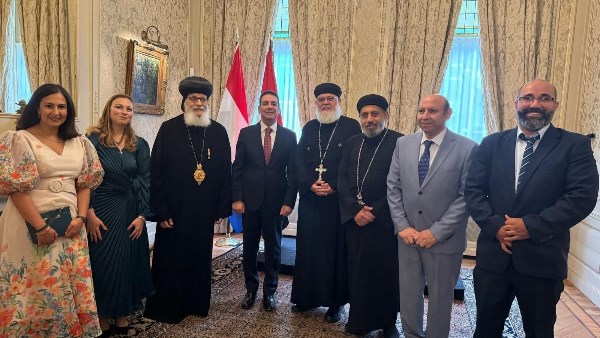 مشاركة الكنيسة الأرثوذكسية في حفل العيد الوطني في السفارة المصرية بهولندا