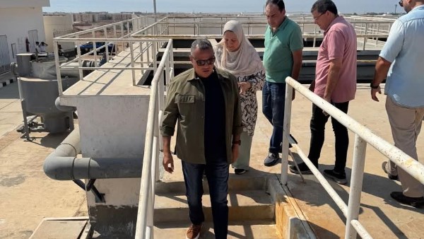 محافظ جنوب سيناء يتفقد محطة معالجة دهب 