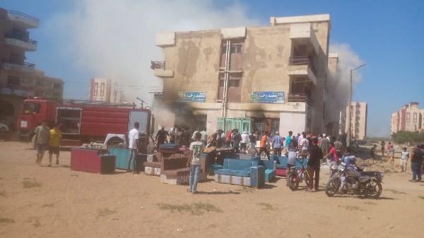 جانب من الحريق