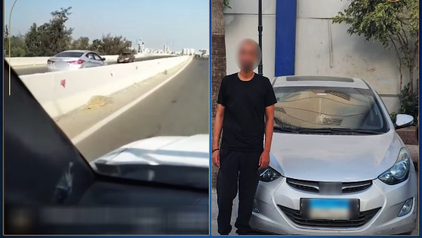 السائق والسيارة في كفر الشيخ