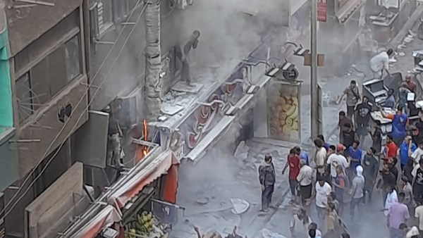 حريق مطعم فيصل 