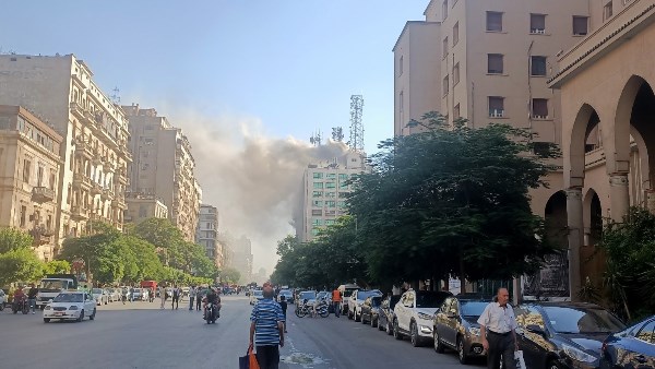 حريق سنترال رمسيس