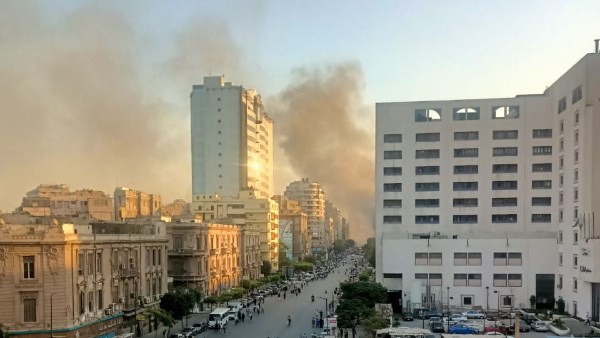 حريق سنترال رمسيس