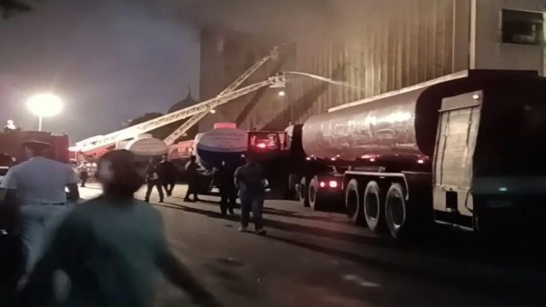 حريق سنترال رمسيس