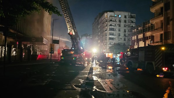 حريق سنترال رمسيس