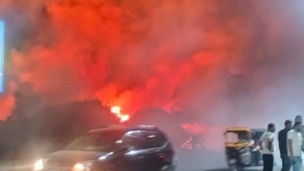 حريق حلوان